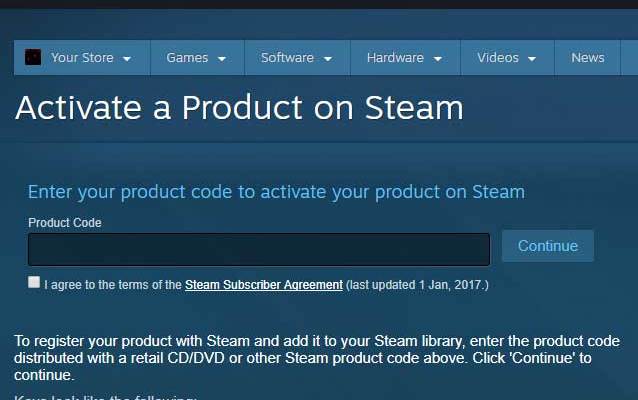 How to activate your game on Steam 