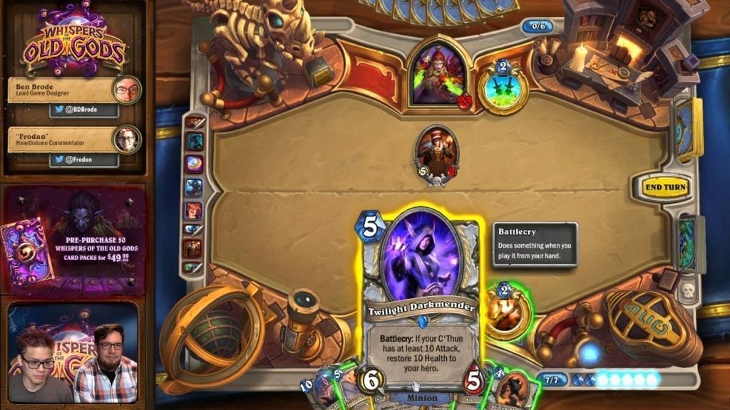 Blizzard Reveals All Whispers Of The Old Gods Hearthstone Cards