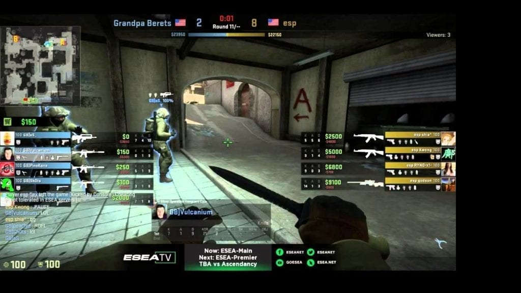 Counter Strike: Global Offensive Player Caught Cheating, Banned Mid Stream