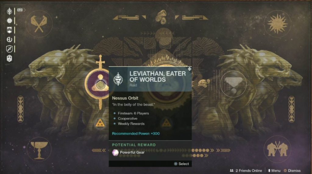 Destiny 2 Leviathan Raid Lair Screen