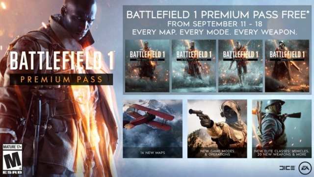 Battlefield 1 Premium Pass Free
