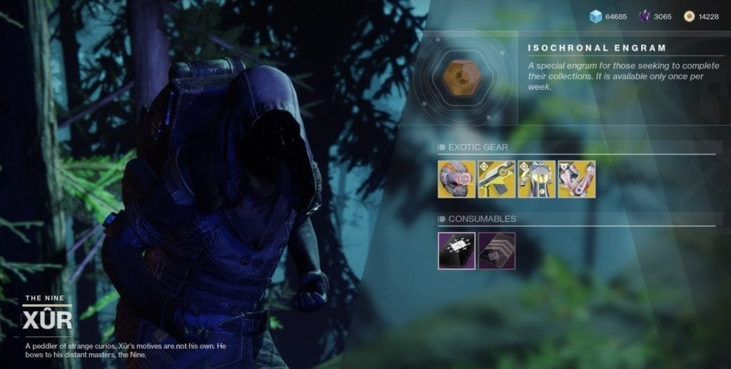 Get Year 2 Exotic Variants From Xur Just Before Destiny 2