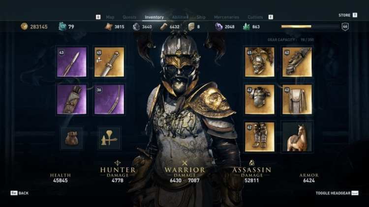 Assassin's Creed Odyssey Microtransactions Agamemnon Set Legendary Gear