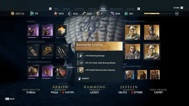 Assassin's Creed Odyssey Microtransactions Ship Stats