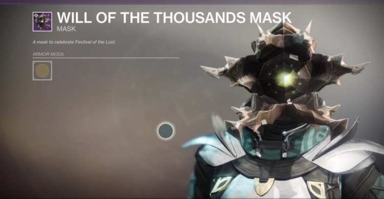 Destiny 2 Forsaken Festival Of The Lost Mask