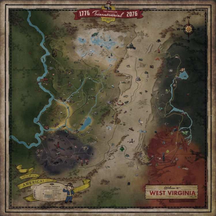 Fallout 76 Full Map
