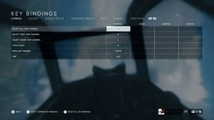 Battlefield 5 Benchmark And Technical Review Controls 5 Keybind Mapping