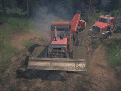 Spintires Mudrunner American Wilds Pc Towing In The Mud 2