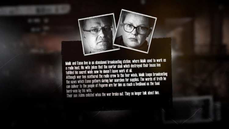 This War Of Mine The Last Broadcast Review Malik And Esma