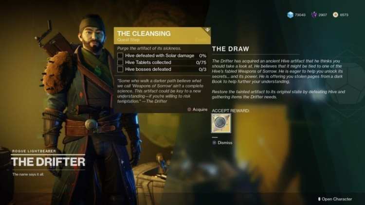 Destiny 2 The Last Word The Draw Exotic Quest Start