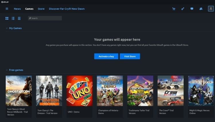 Uplay launcher