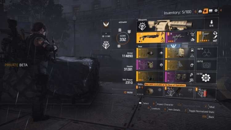 The Division 2 Private Beta Endgame Weapons And Specializations