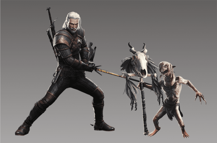 Monster Hunter World X The Witcher 3 Wild Hunt Geralt Siri Leschen Collaboration
