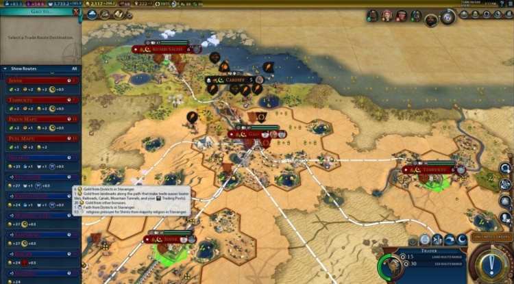 Civilization 6 Gathering Storm Civ 6 Mali Deity Guide Trade Routes