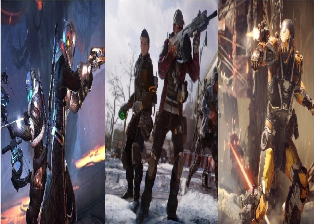 Destiny 2 Vs Division 2 Vs Anthem