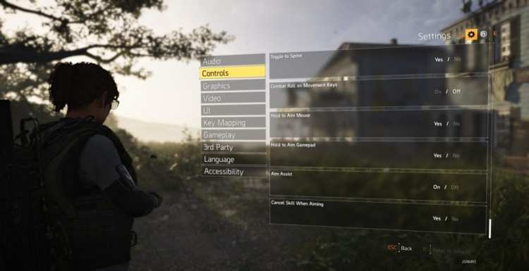 The Division 2 Pc Technical Review Controls General