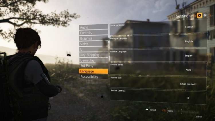 The Division 2 Pc Technical Review Language
