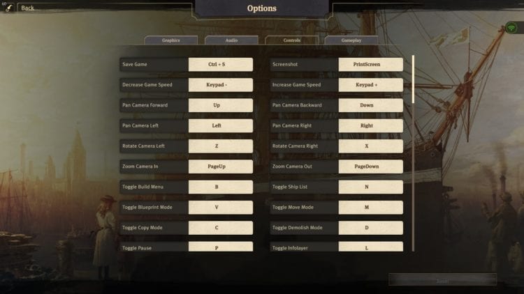 Anno 1800 Pc Technical Review Control Keybinds