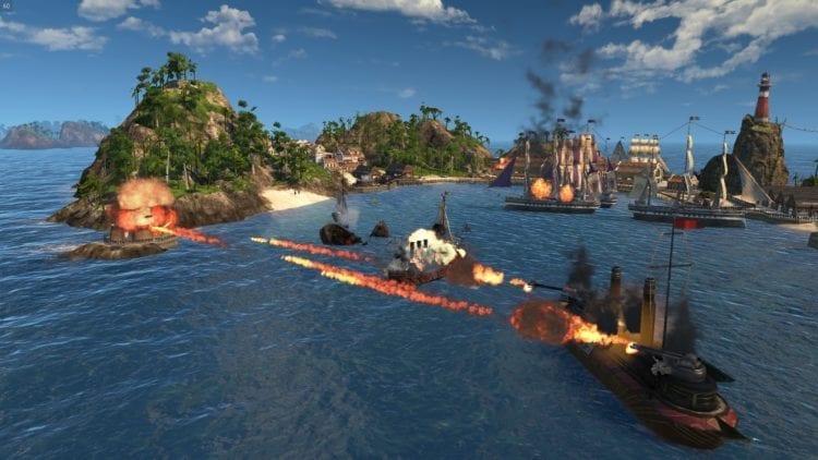 Anno 1800 Pc Technical Review Low Settings Ship Battle