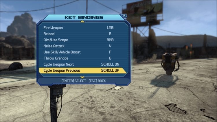 Borderlands Game Of The Year Enhanced Pc Tech Review Controls Keyboard