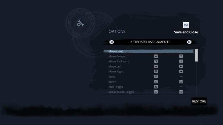Fade To Silence Technical Review Keybinds