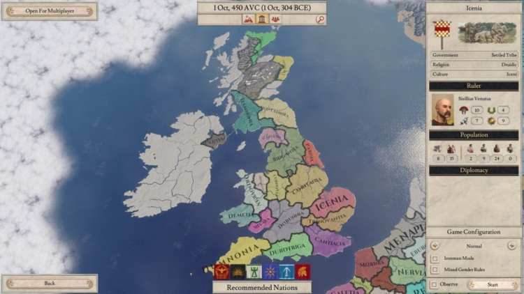 Imperator Rome Guide Interesting Nations Iceni