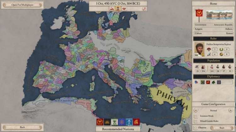 Imperator Rome Review Europe Map