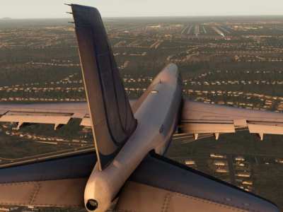 X Plane 11 747 Sunset