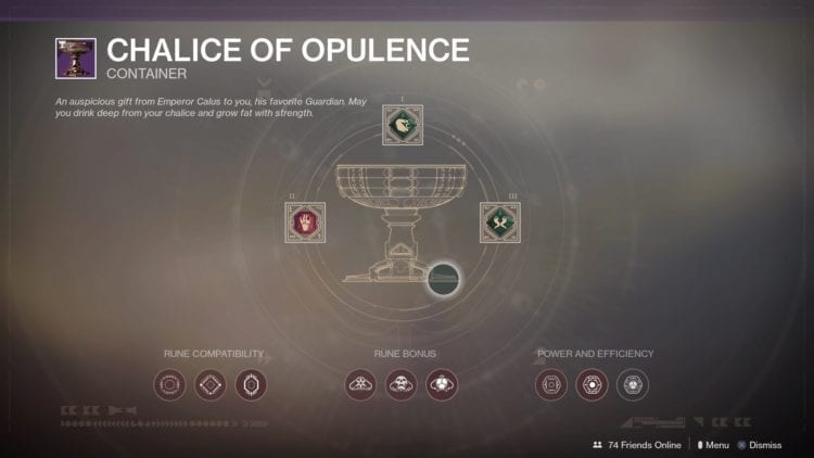 Chalice Of Opulence Rune Slots - Werner 99-40 bounties