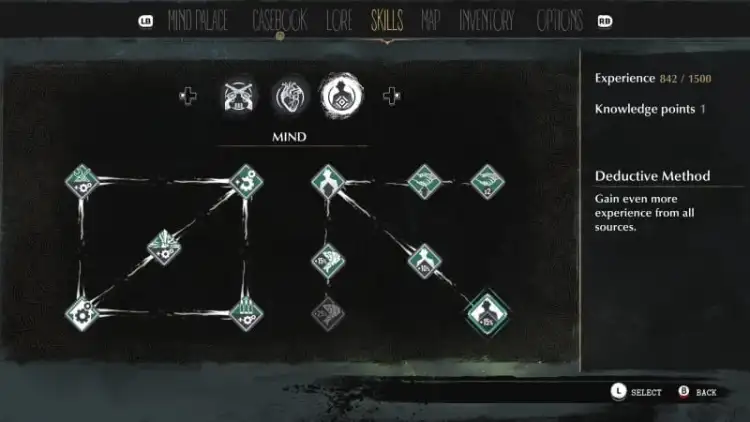 The Sinking City Combat And Survival Guide Skill Points
