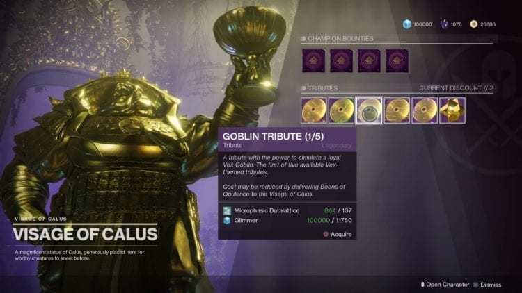 Destiny 2 Bad Juju Exotic Quest Guide The Other Side Tribute Hall Hall Bounties