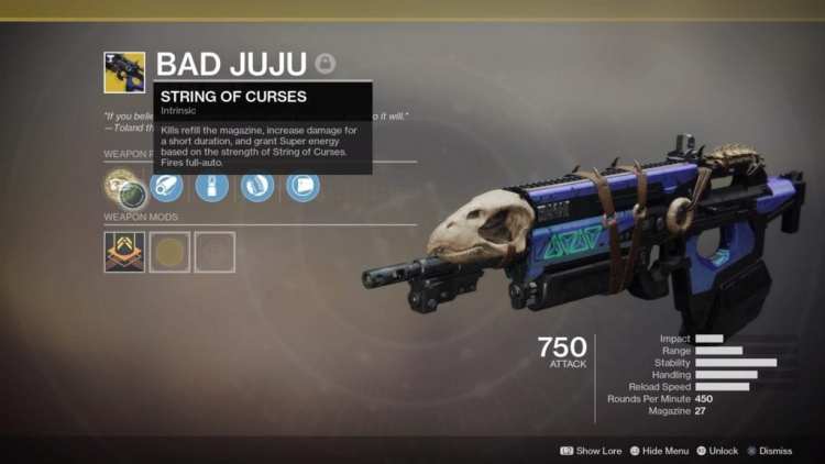 Destiny 2 Bad Juju Exotic Quest Guide The Other Side Tribute Hall Exotic Weapon