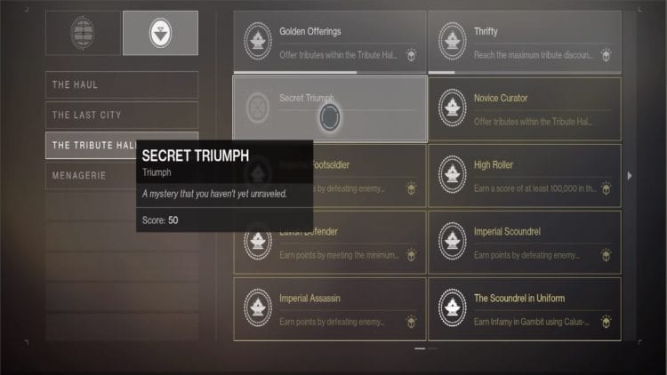 Destiny 2 Tribute Hall Triumphs Discount Cheese
