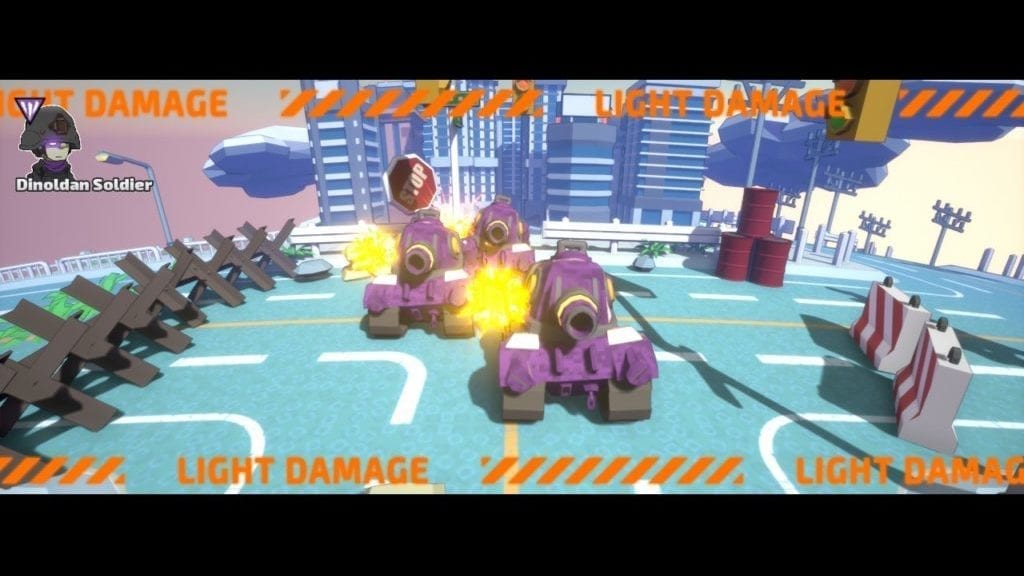 Dinoldan Armored Vehicles Fight Back in Tiny Metal: Full Metal Rumble