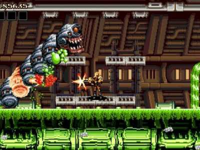 Blazing Chrome Review Worm Boss
