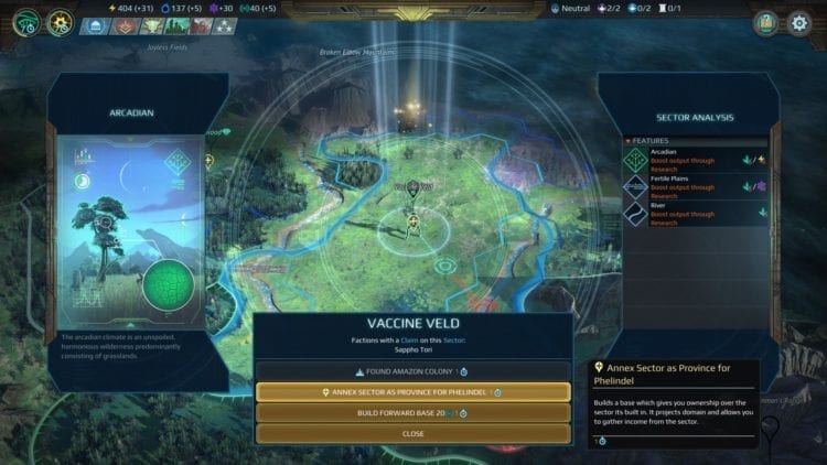 Age Of Wonders Planetfall Basics Guide Colonies Resources Secret Annex