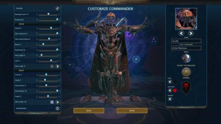 Age Of Wonders Planetfall Review Character Customization