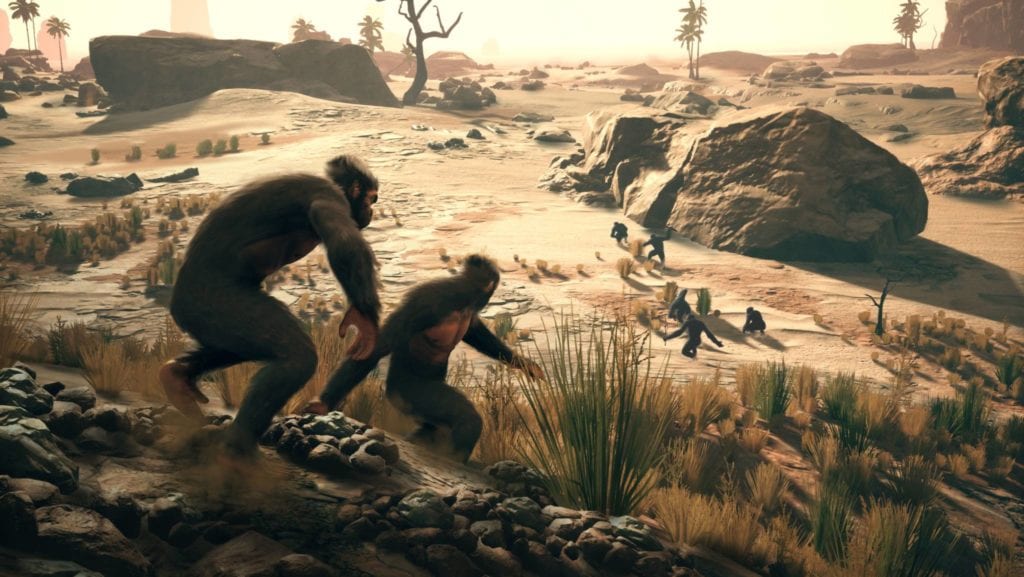 FINALMENTE TESTANDO O JOGO DO MACACO - ANCESTORS: The Humankind