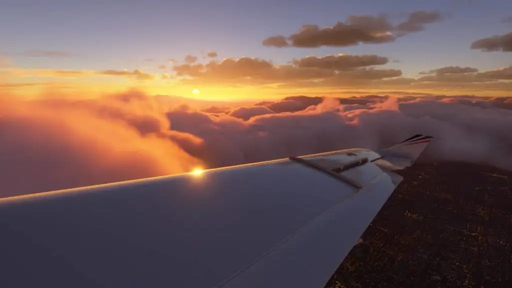Microsft Flight Simulator 2020 Wing View
