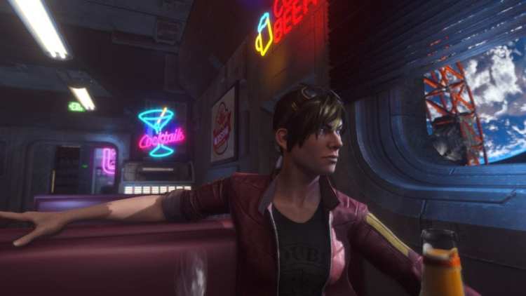 Juno, the protagonist in Rebel Galaxy Outlaw