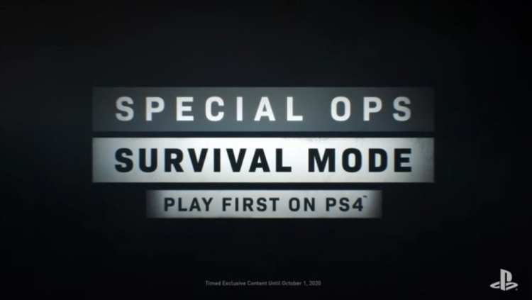 Spec Ops Survival Mode Exclusivity