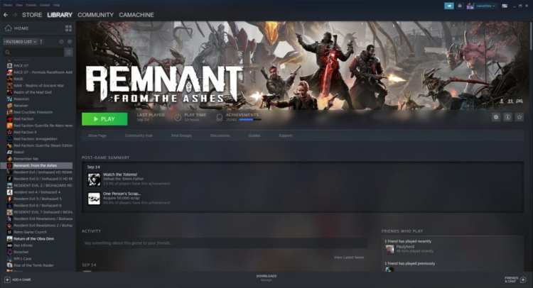Steam Library Update Beta Remnant