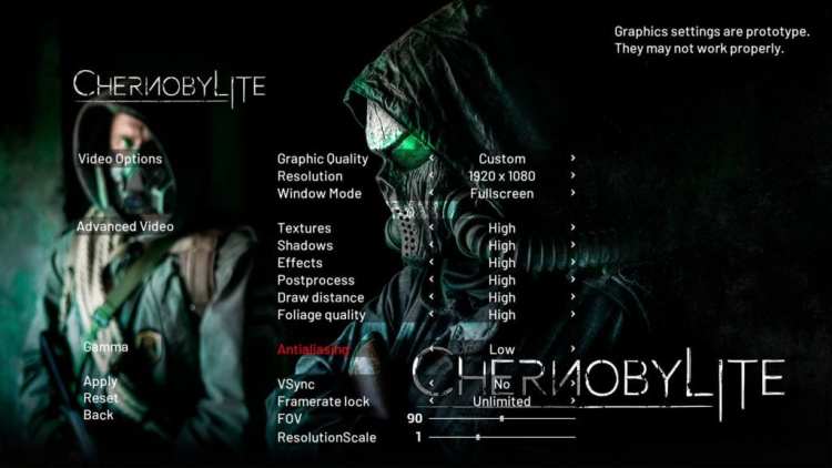 graphics settings chernobylite preview