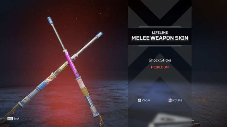 Apex Legends Lifeline Heirloom Shock Sticks