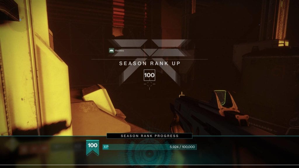 Destiny 2 Shadowkeep Season Rank 100 Level Up Rewards