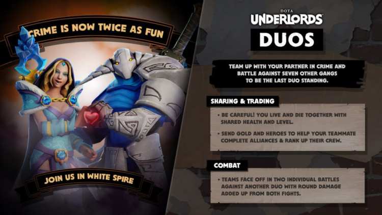 Dota Underlords The Big Update Duos