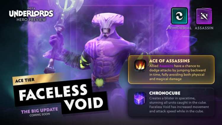 Dota Underlords The Big Update Faceless Void