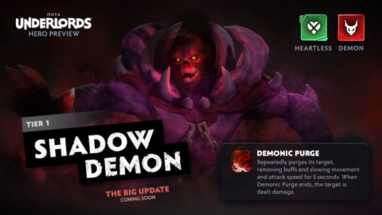 Dota Underlords The Big Update Shadow Demon