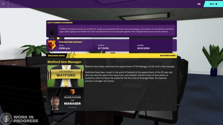 Football Manager 2020 Beta Release Manager Hired Expectations