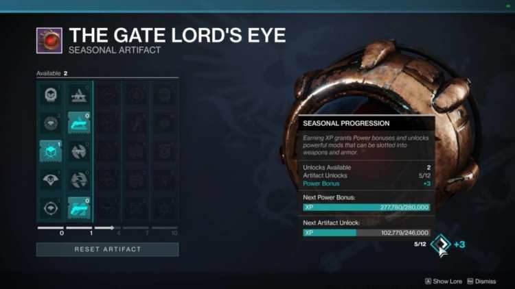Gate Lord's Eye Artifact